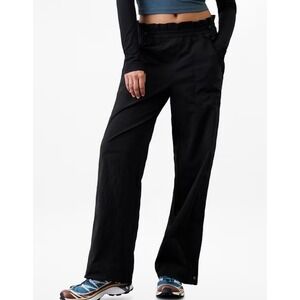 Athleta Women's Black Nylon Blend Trekkie High Rise Parachute Pant Size 2